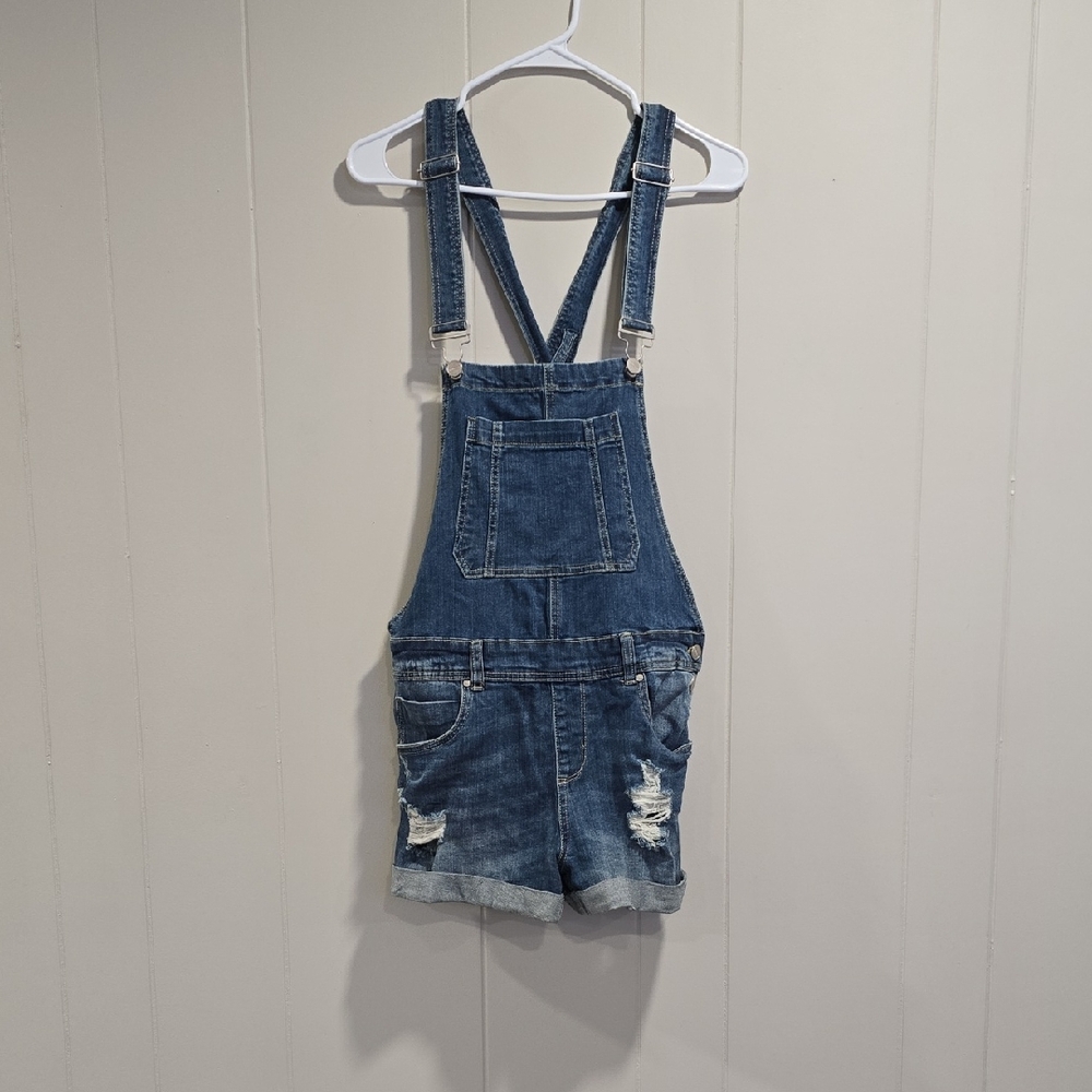 SALE!! Trendy Blue Denim Overalls - Picture 1 of 13
